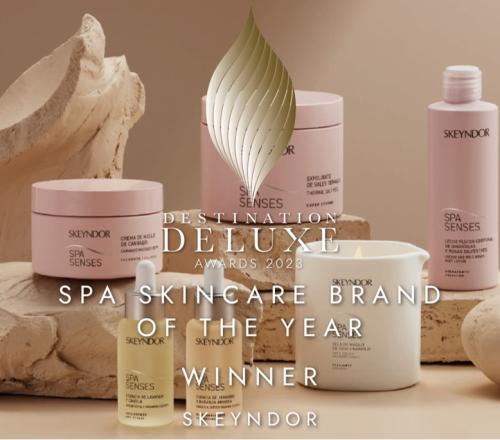 La línea Spa Senses de Skeyndor ha sido galardonada como Mejor Marca de Tratamientos de Belleza en la V Edición de los Premios Destination Deluxe